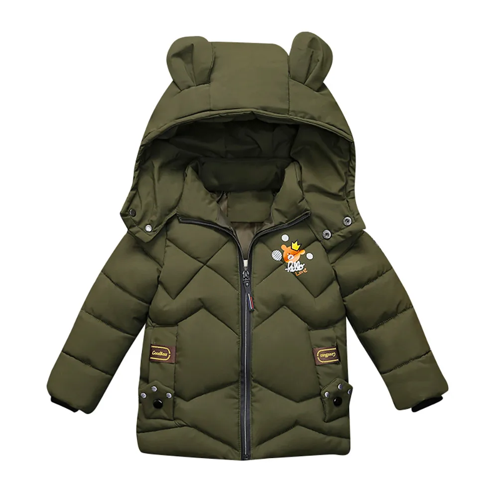 Warm Winter Jacket Fashion Kids Coat Boys Girls Thick Coat Padded Winter Jacket Clothes Park For Girls Boys Kids Overcoat