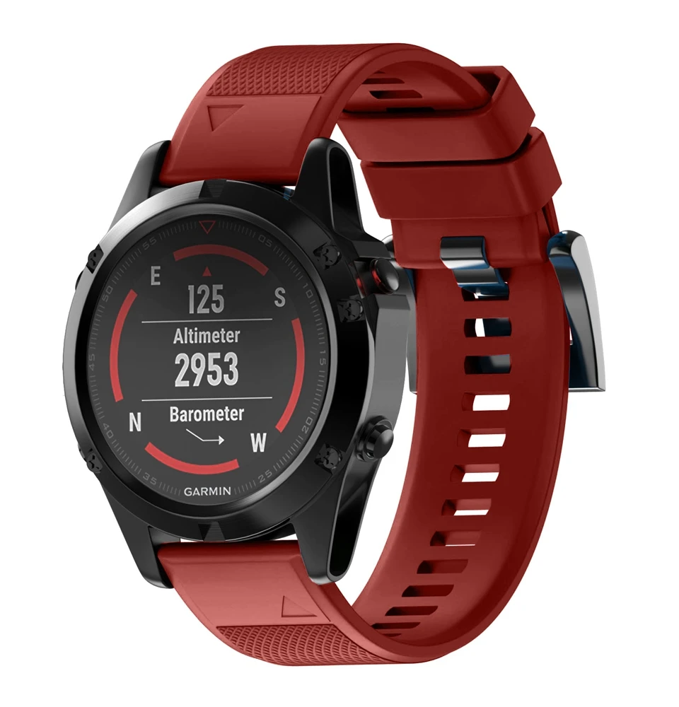 26 мм ремешок для Garmin Fenix 5X/Fenix 3/Fenix 3 HR часов спортивные умные часы чистый цвет легко