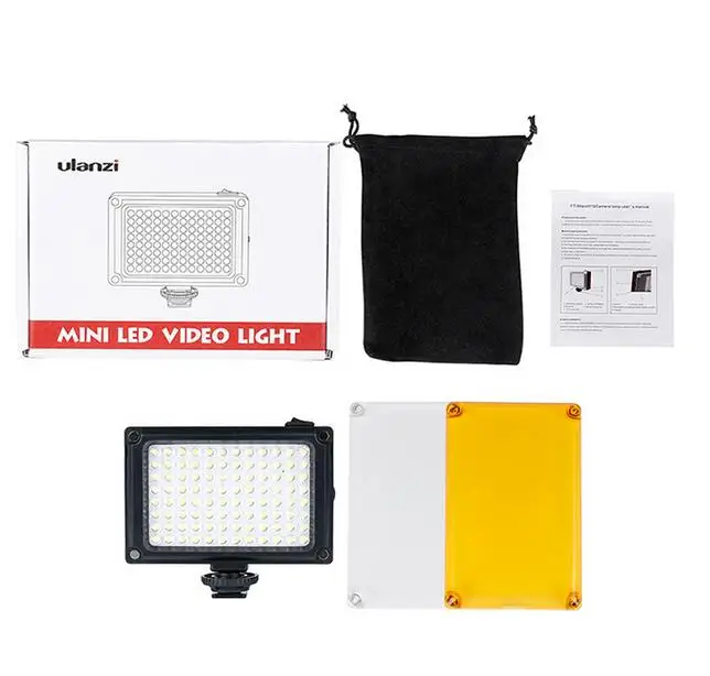 Ulanzi 96 LED телефон видео свет фото освещение на камеру Горячий башмак Светодиодная