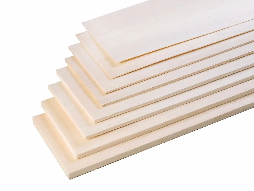 Деревянный лист AAA + Balsa ply длина 500 мм ширина 100 толщина 1/1 5/2/3/4/5/6/8/10 для модели
