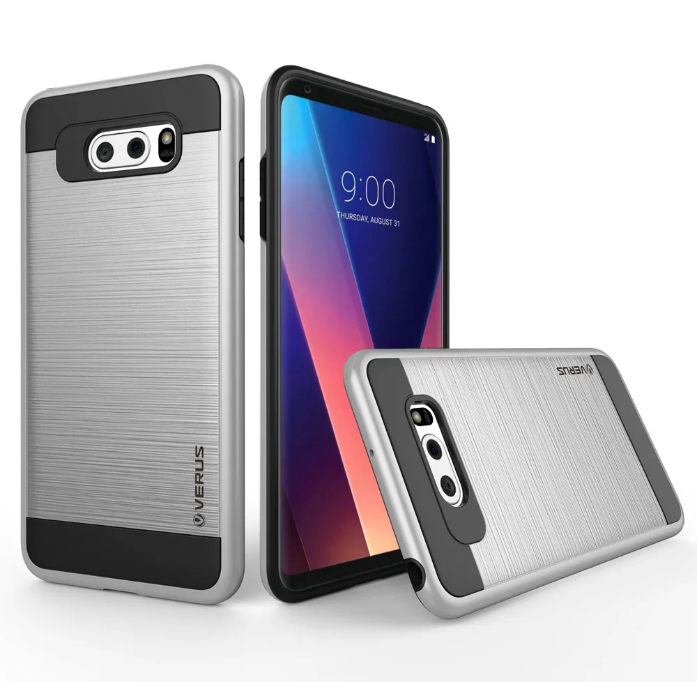 ChauLok роскошный 2 в 1 матовый защитный чехол противоударное покрытие для LG V10 V20 V30 жесткий чехол для LG G3 G4 G5 G6 чехол - Цвет: Silver