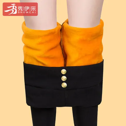 Теплые штаны из плотного бархата модные осенне зимние Эластичные Обтягивающие