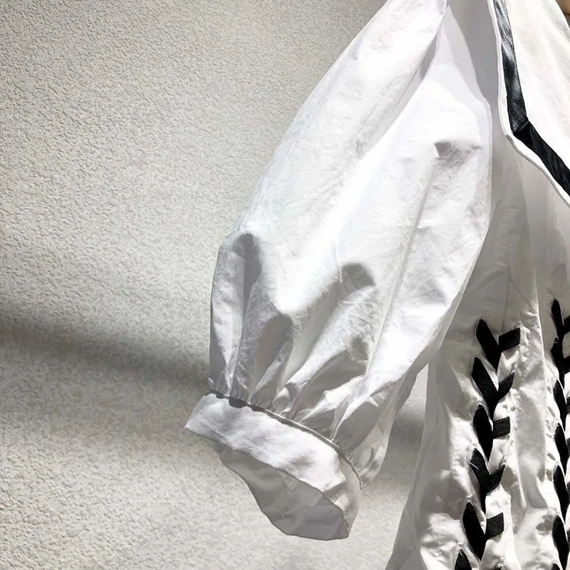 TWOTWIN стильная женская блузка в консервативном стиле с круглым вырезом и рукавом