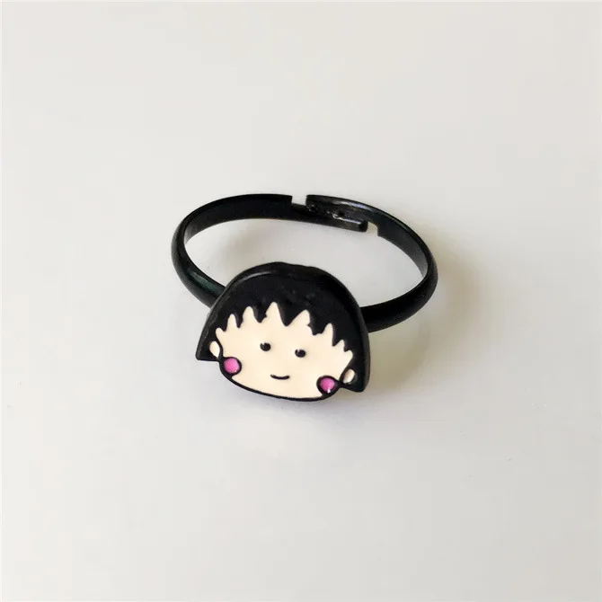 Chi-bi Maruko, мультяшное кольцо для косплея, Bad Марка Badtz Maru, поросенок, тигр, аниме, модные милые Регулируемые кольца для женщин, детские игрушки на палец