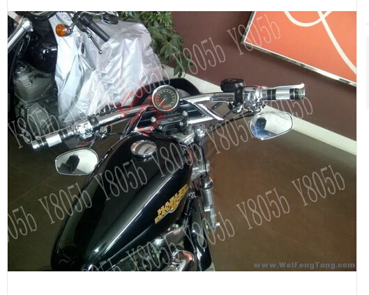 Motorcycle Chrome Drag Handlebars 1&quot Z Bars For Street Bike Dual Sport Chopper Custom Cruisers | Автомобили и мотоциклы