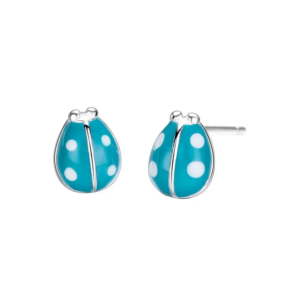 Женские Разноцветные серьги Chandler Blue Beatle летние вечерние ручной работы с