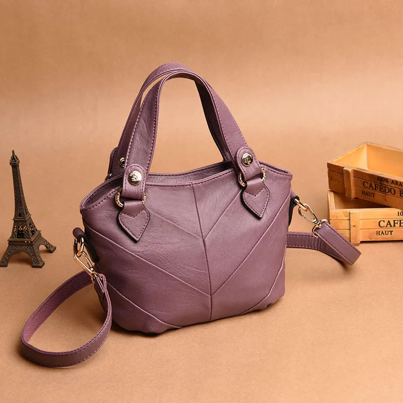 

Fashion Patchwork Messenger Bags For Women Tote Bag Women's Leather Handbags Shoulder CrossBody Bags Ladies