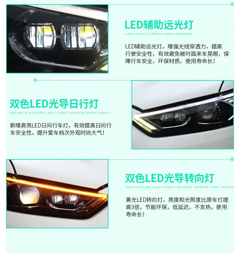 KOWELL автомобильный Стайлинг для Ford Mondeo 2013- светодиодный головной светильник для Fusion Головной фонарь СВЕТОДИОДНЫЙ дневной ходовой светильник светодиодный DRL Bi-Xenon HID