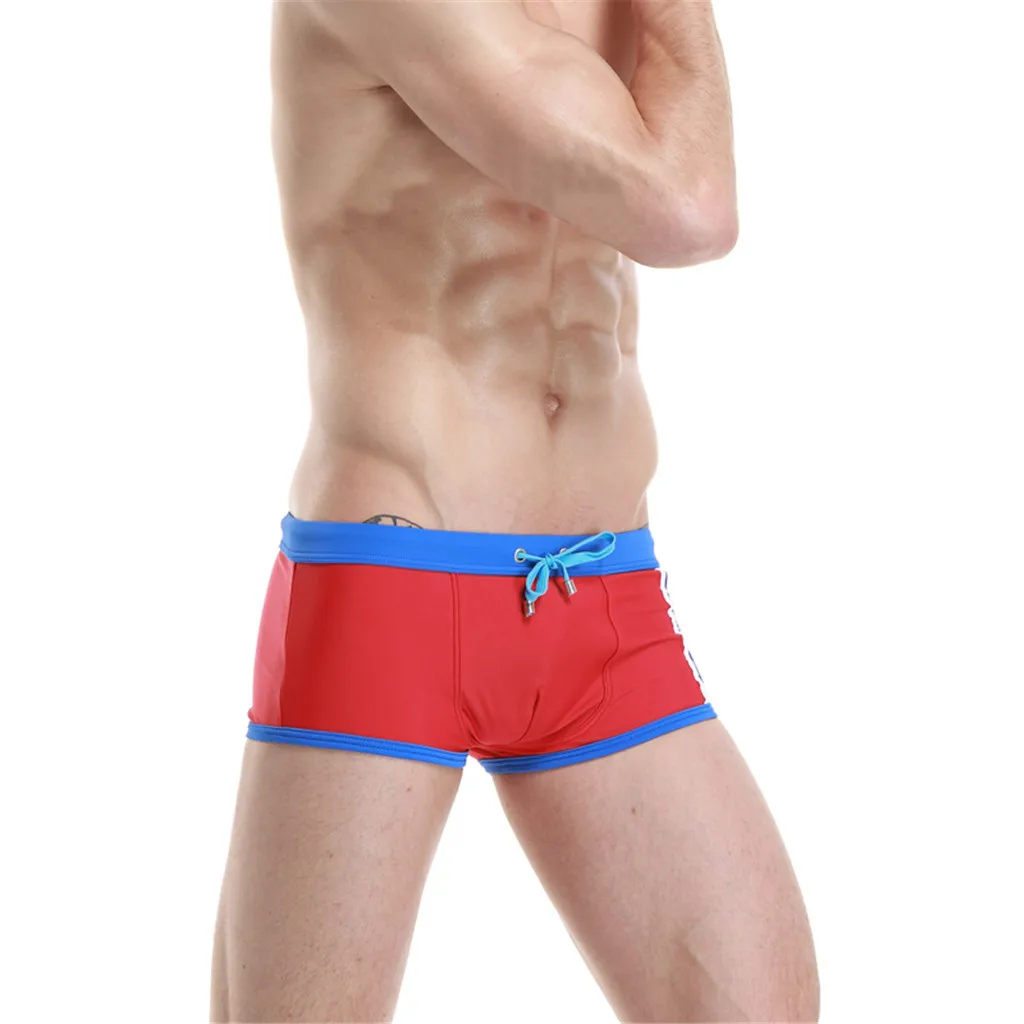 2019 Новые Большие размеры плавки мужские плавательные трусы брендовые полосатые