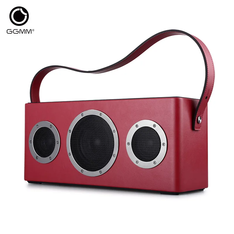 Red GGMM M4 Bluetooth динамик портативный динамик беспроводной WiFi динамик аудио HiFi стерео звук с басами для iOS Android Windows - Цвет: Red