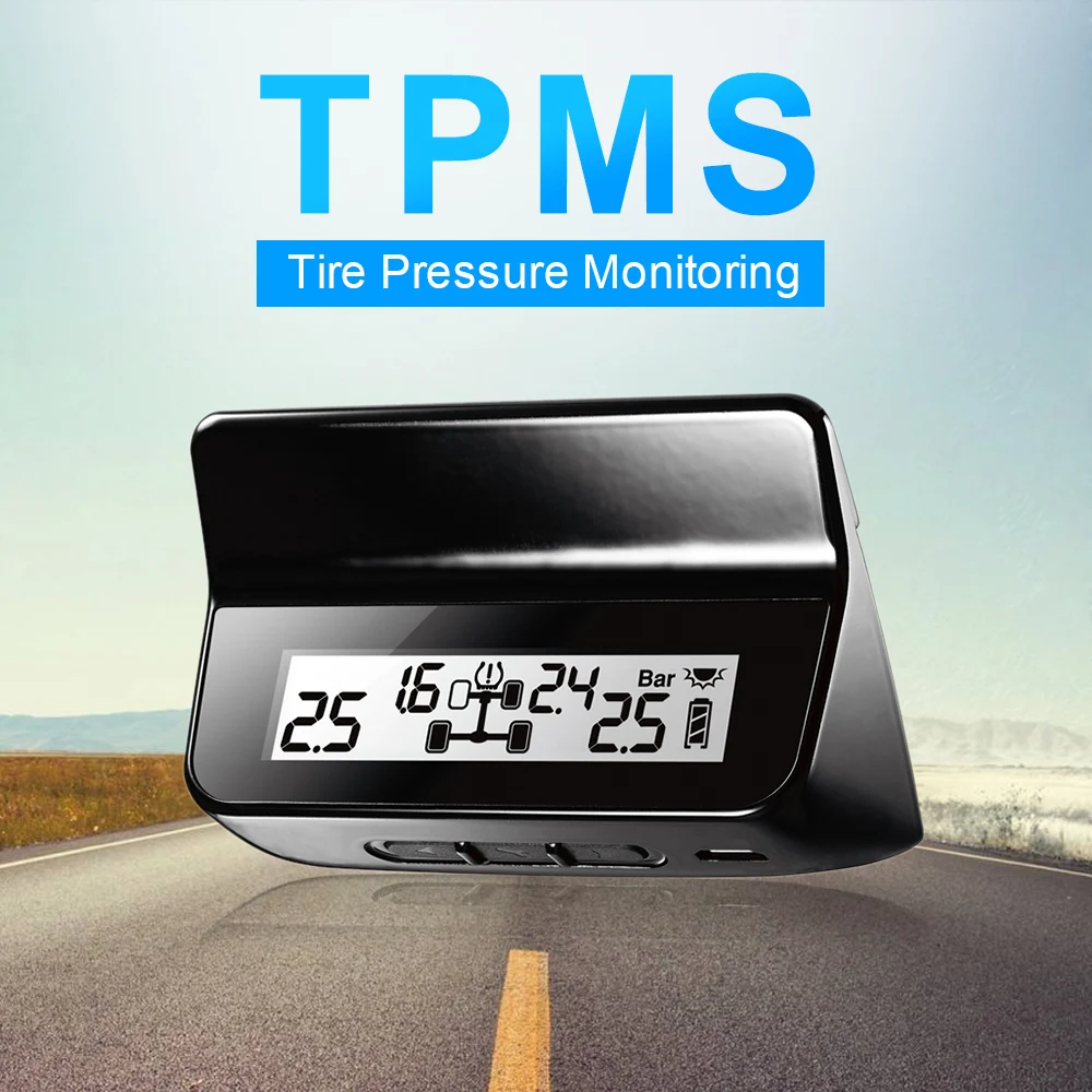 Система мониторинга давления в шинах Steelmate ET-640AE DIY TPMS с ЖК-дисплеем 4 датчика