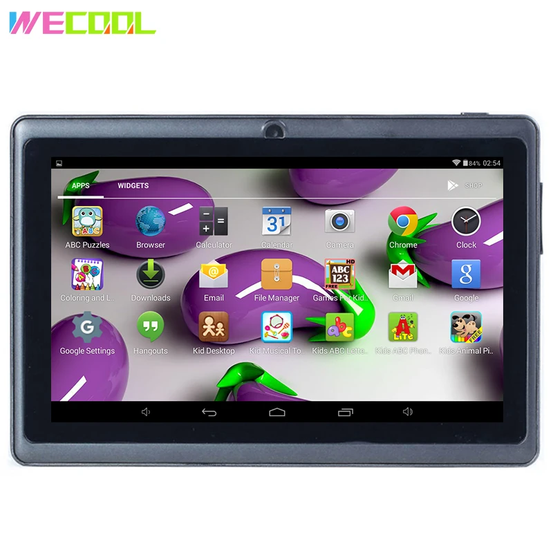 WeCool Q88 Детский планшетный ПК 7 дюймов HD экран 1024x600 разрешение 2500 мАч wifi серфинг MID Android 4,4 OS 512 МБ 8 Гб Двойная камера