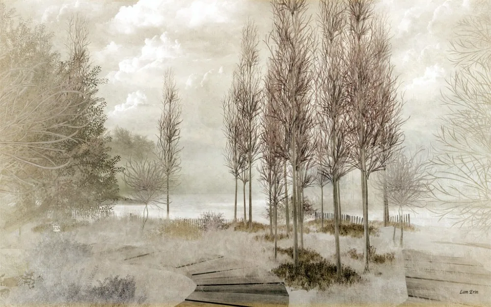 Шторы &quotБабочки&quot настроить 3d шторы Ретро пейзаж плотные для гостиная кухни