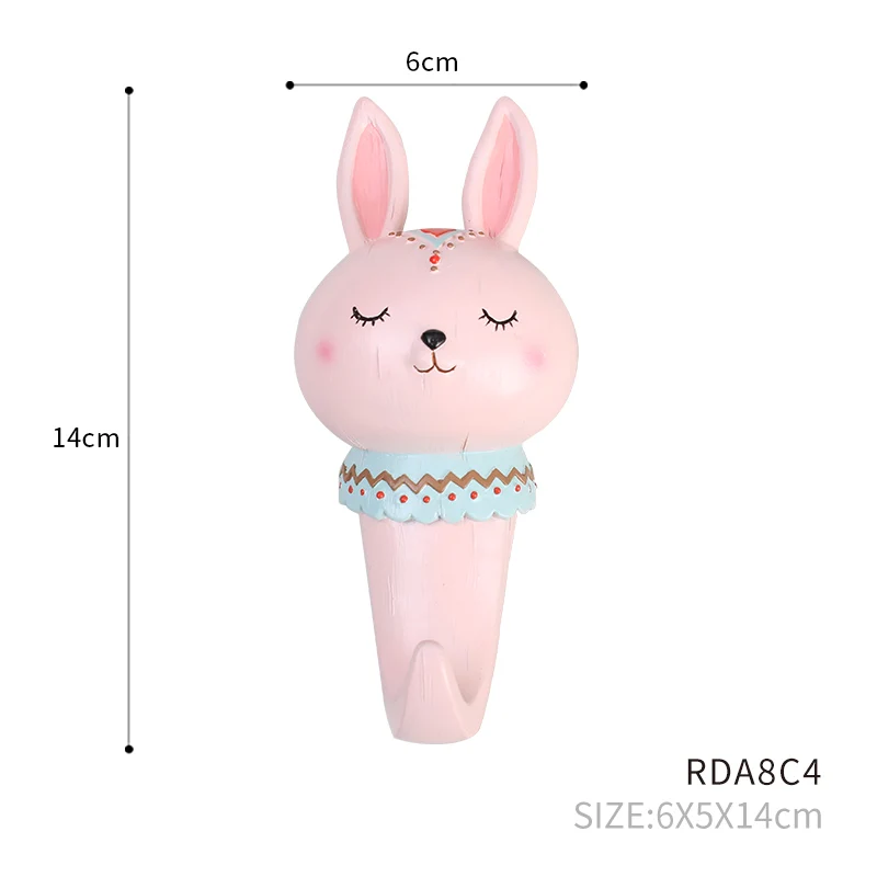 Roogo этнический стиль мультфильм животных крюк домашний Декор Спальня для хранения в ванной, на кухне шкаф подвесной крючок - Цвет: tu