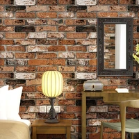 beibehang embossed 3d brick wall paper modern vintage brick stone pattern paper wallpaper roll for living room wall covering