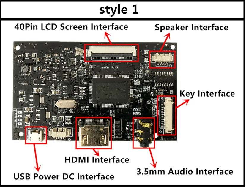 Плата контроллера TTL с ЖК-дисплеем HDMI VGA 2AV для 7-дюймового автоматической