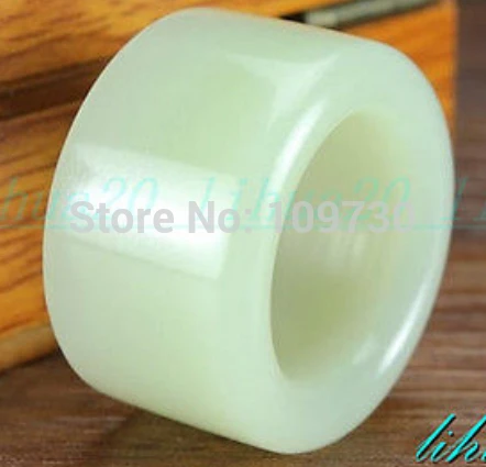 hj0032 100% hetian Jade Jadeite Archers Thumb Ring Milky White Chinese men's A grade | Украшения и аксессуары