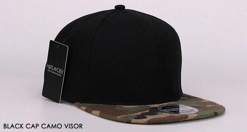 HATLANDER Камуфляж snapback cap полиэстер пустой плоский camo бейсболка без вышивки мужские шапки и шляпы для мужчин и женщины