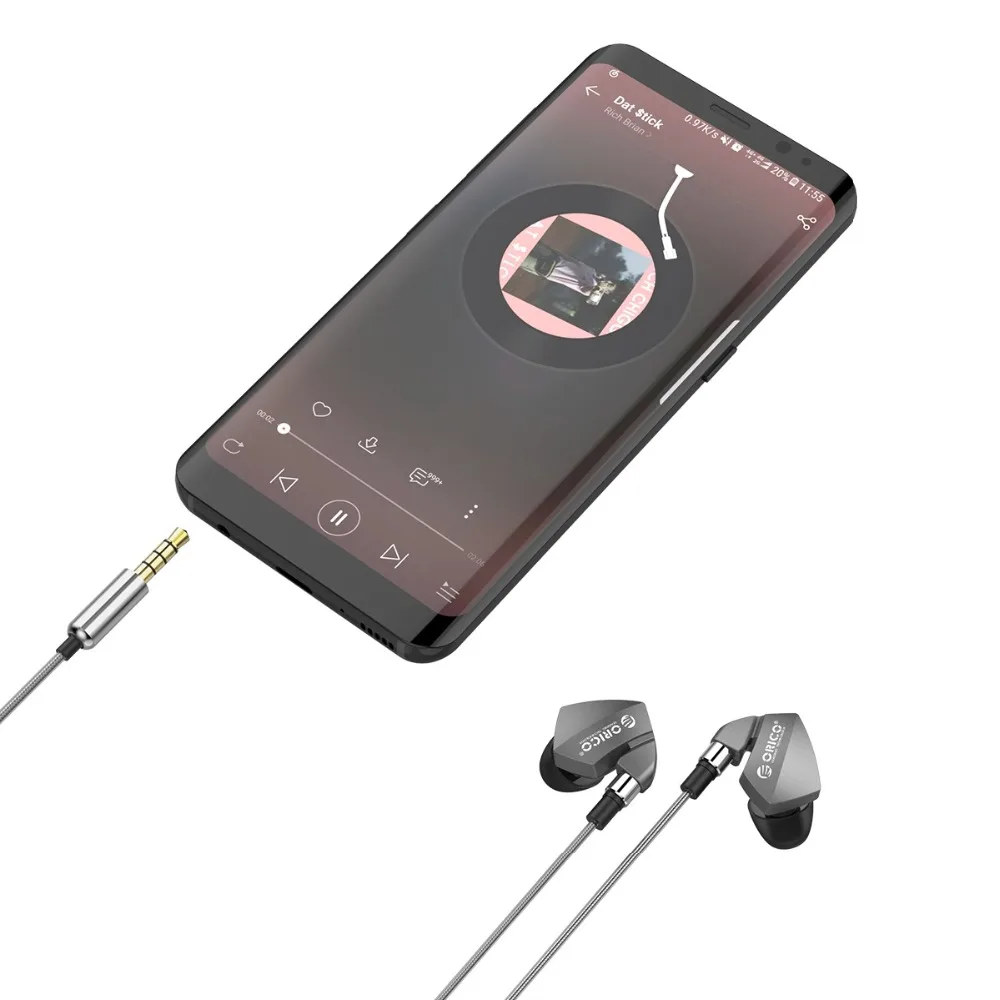 Наушники ORICO In ear Hifi музыкальные водонепроницаемые наушники Super Bass 3 5 мм с