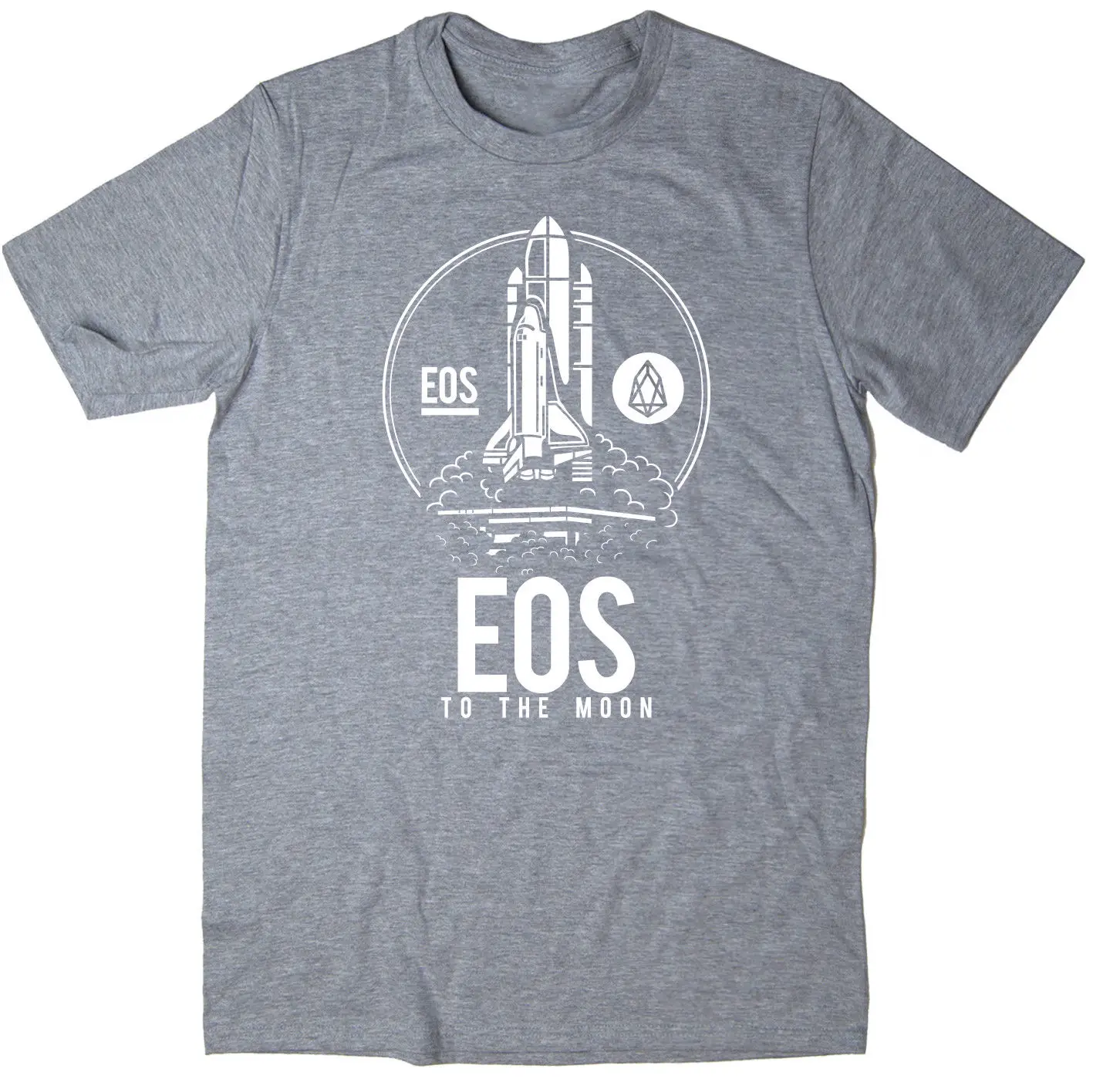 Футболка EOS To The Moon-BTC $ Bitcoin Crypto-6 цветов новые футболки Забавные топы унисекс