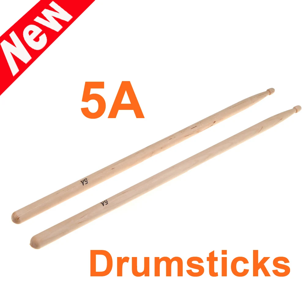 Горячая распродажа! Пара 5A клена барабанные палочки из дерева палочка для