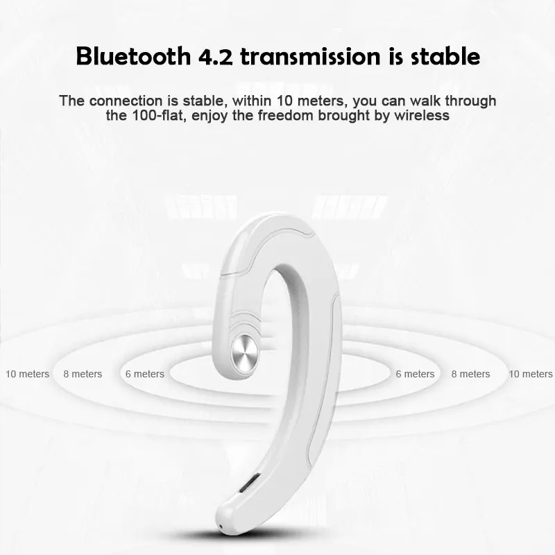 Мини костная проводимость Беспроводная bluetooth гарнитура ультра маленькая защита
