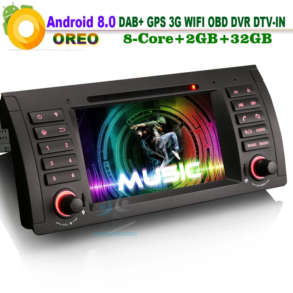 Android 8 0 WiFi 3G DAB + Радио навигатор GPS головное устройство DVD DVR OBD RDS BT DTV IN AUX CAM