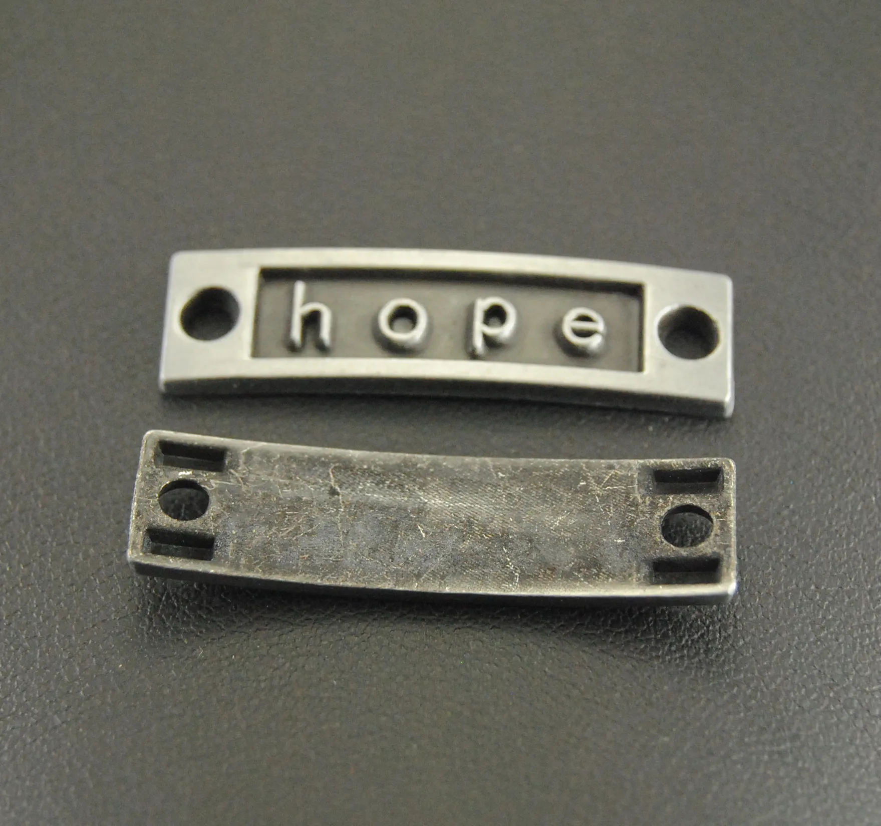 

15pcs Black Letter Hope Connector Inspiration Charms Metal DIY jewelry making A413