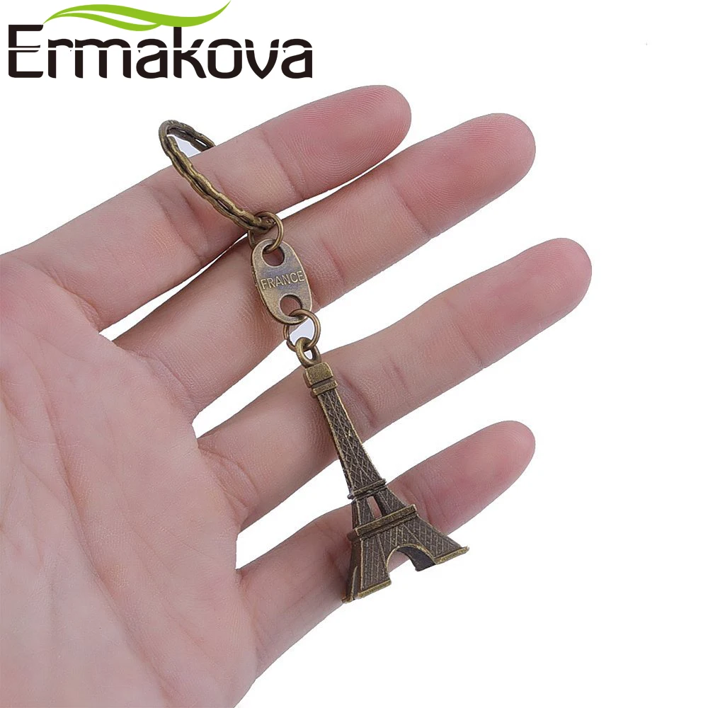 ERMAKOVA 3 шт./компл. 3D Эйфелева башня Французский Сувенирный Париж брелок милый