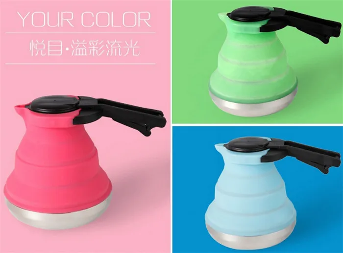 15 шт./лот оптовая складной Кемпинг чайник|camping kettle stainless steel|kettle portablekettle bottle |