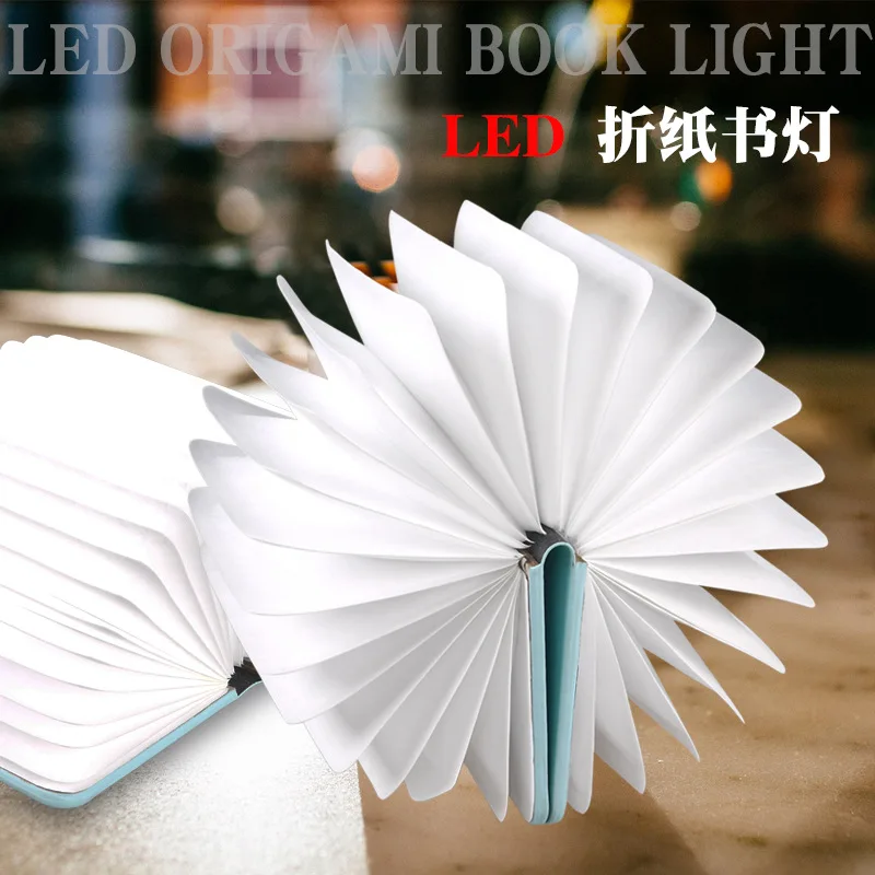 Творческие красочные складные лампы для книг цветные кожаные фонари волшебная