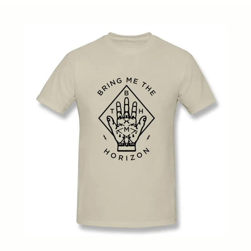 Fashion Bring Me The Horizon Diamond Hand T Shirt Men's Hip Hop Heavy Metal T-shirts 2017 medusa compression male tshirt benfica | Мужская