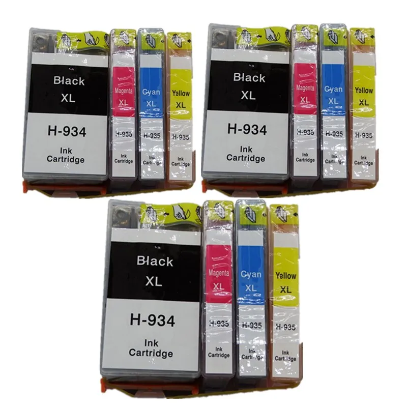 Замена чернильных картриджей для HP934XL HP935XL HP934 HP935 934XL 935XL 934 Officejet Pro 6812 6830 6815 6835 6230 e-«Все-в-одном» - Цвет: 3SET
