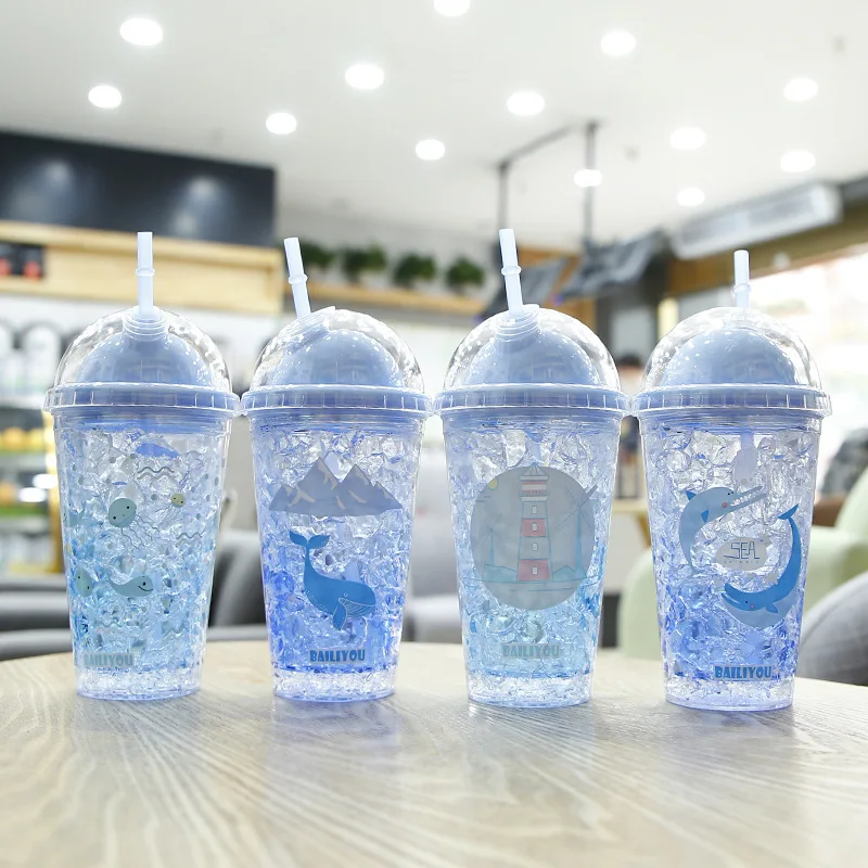 Летняя мода ледяная уличная чашка Хрустальная бутылка для воды my sport/drink/fruit/juice bpa