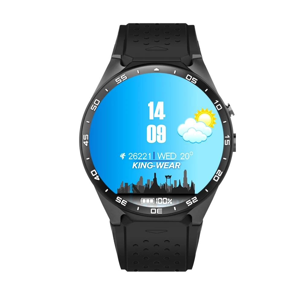 Smartch 2017 человек часы Электроника для здоровья Android 5.1 kw88 Смарт 512 МБ + 4 ГБ WI-FI 3G SmartWatch