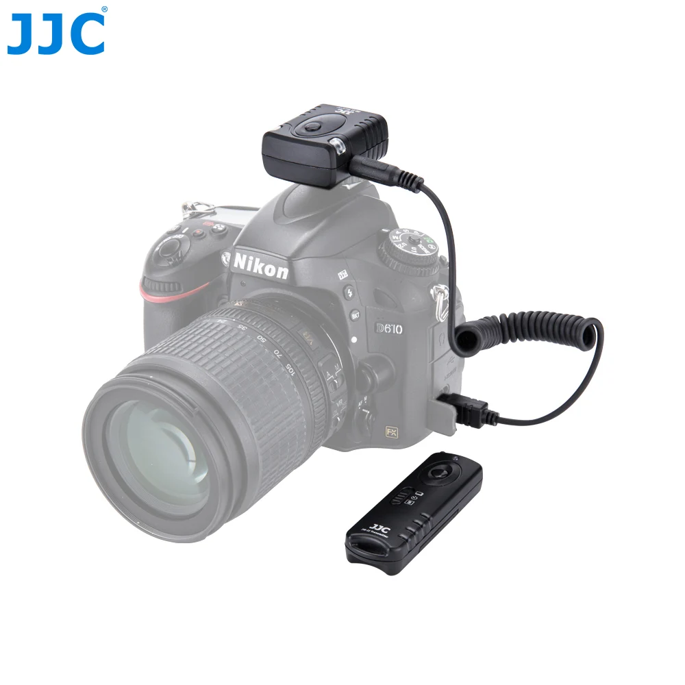 

JJC Camera 433MHz Shutter Release Controller 16 Radio Channels Wireless Remote Control for NIKON D810/D850/D700/F90/F100/D750