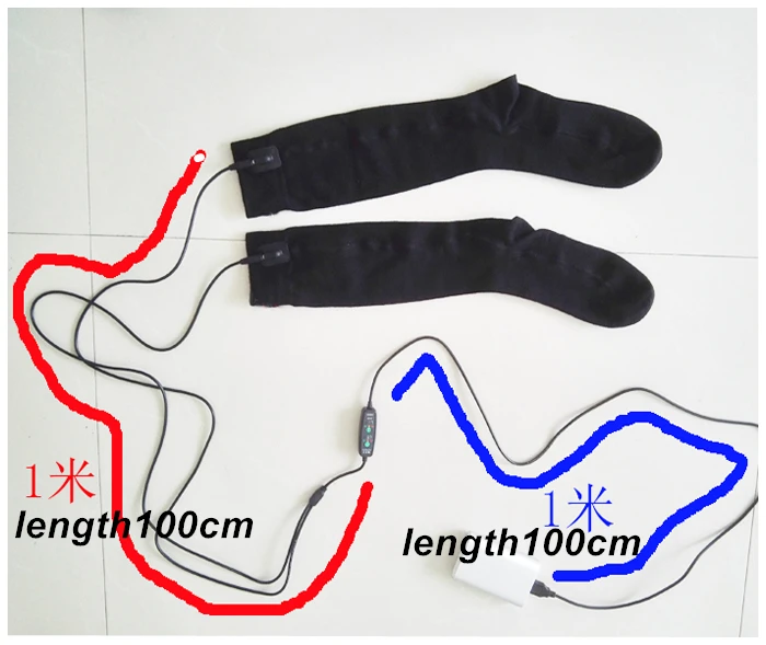 Носки хлопковые с подогревом 5 В 3 режима|heated socks|usb heated socksheat warmer |