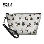 FORUDESIGNS милая собака Чихуахуа печать Косметика сумка для женщин Путешествия органайзер для косметики чехол Красота Несессер для женщин