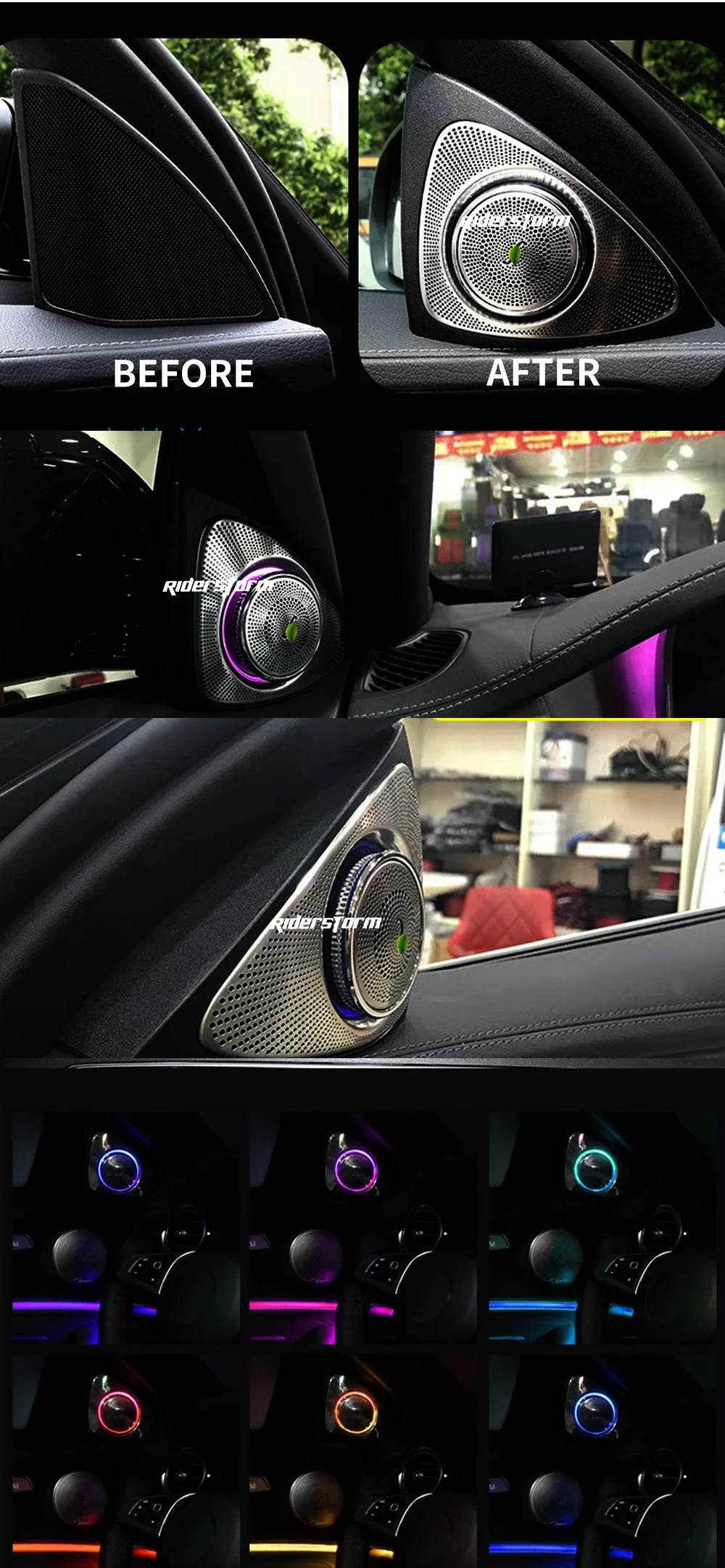 Для C E S GLC class w205 w213 X253 3D звуковой динамик 3D roating audio+ 3D поворотный твитер
