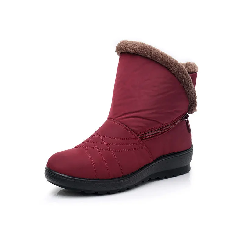 Новинка 2018 года зимние теплые хлопковые ботинки для мам Нескользящие