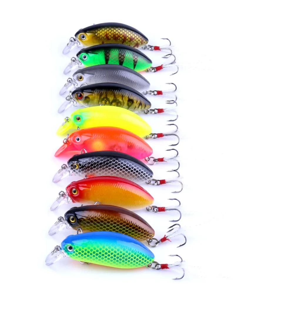 

20 штук новый Карп жесткая приманка для рыбалки 10 Цвета Swimbait Профессиональный приманка блесна Минноу, карп приманки рыболовные снасти Pesca 6 см 9,6 г