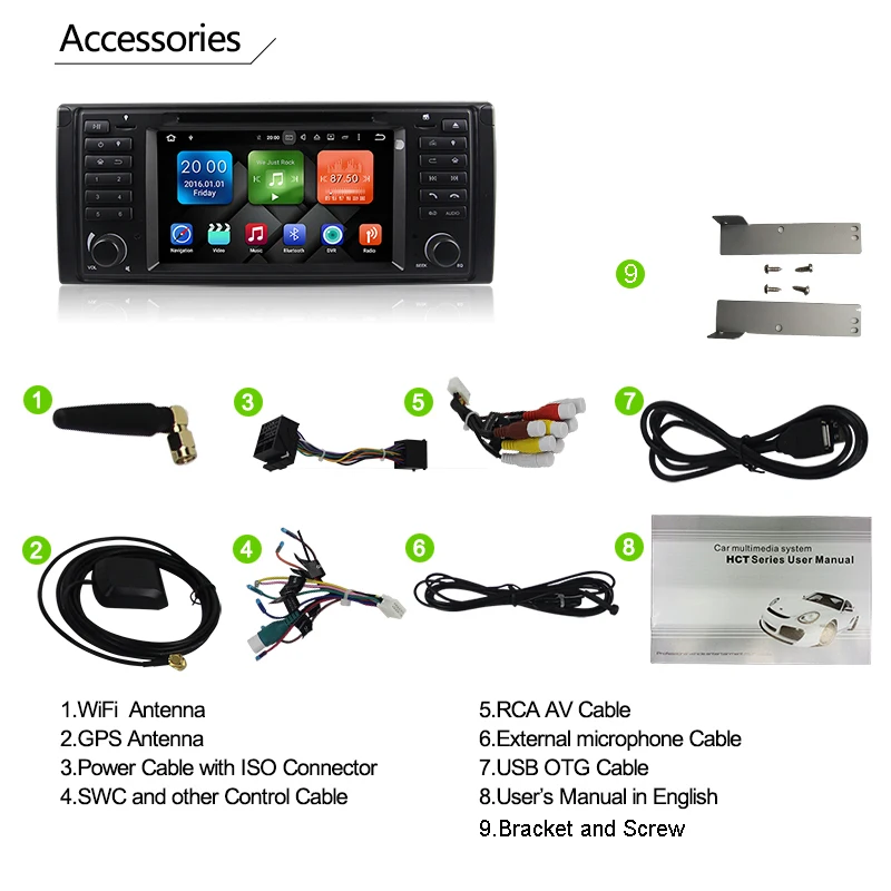 Android 8 0 Octa Core 4G RAM 32G ROM gps навигации стерео 7 &quotдюймов DVD плеер автомобиля для BMW E39