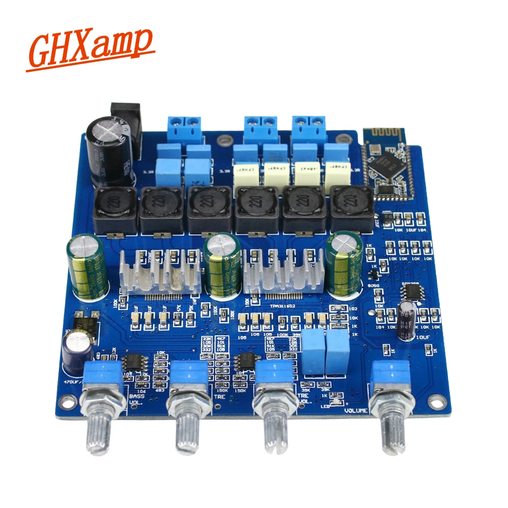 GHXAMP 2,1 TPA3116 сабвуфер усилитель звука bluetooth плата CSR4.0 DC18-24V НЧ динамик части DIY