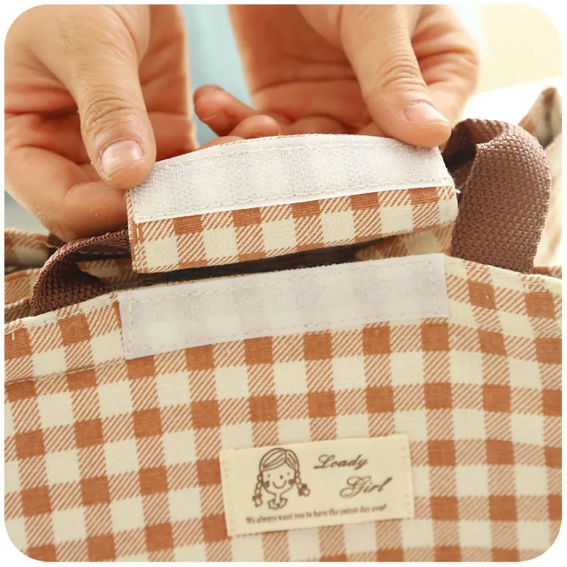 Портативный термоохлаждающий Ланч бокс с изоляцией Рождественские узоры сумка