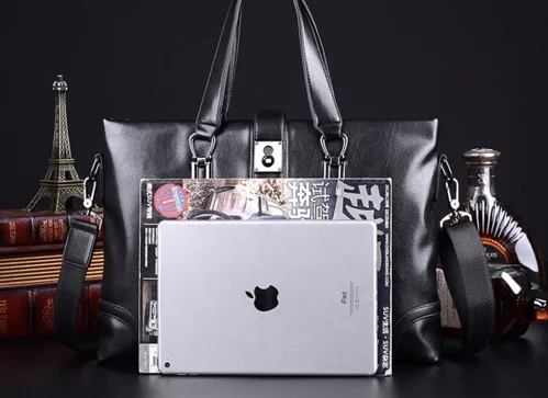 Мужская сумка из мягкой кожи Классическая Высококачественная сумка-торба