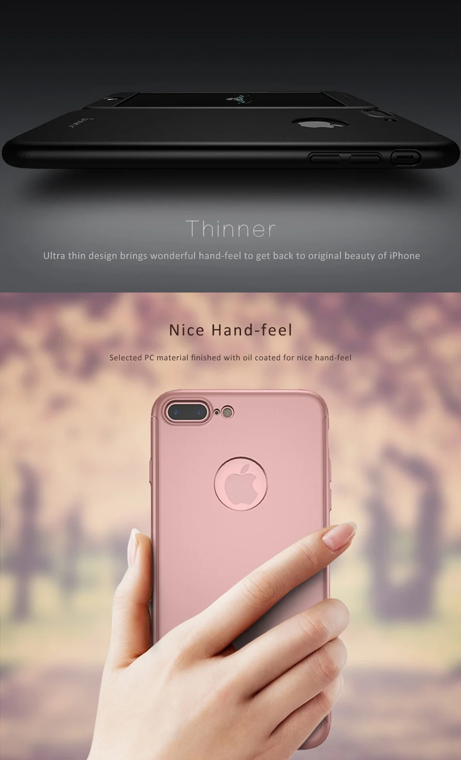 Чехол для iPhone 7, бренд IPAKY, полный Чехол для iPhone 6, 6s Plus, защитный чехол на весь корпус для iPhone 8, 8 Plus, чехол