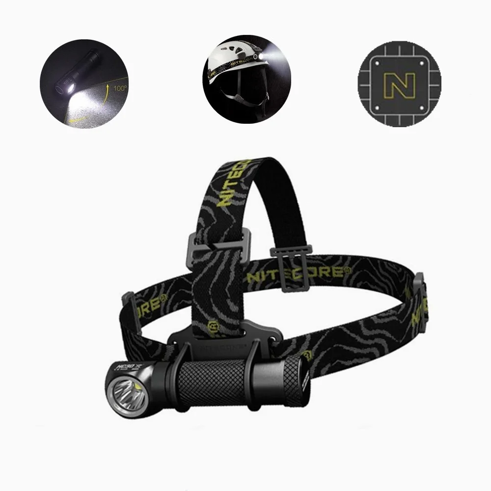 Nitecore HC30 светодиодный налобный фонарь CREE XM-L2 U2 1000 люменов полностью металлический Uniboy с широким пучком оптики Головной фонарь 18650 батареи