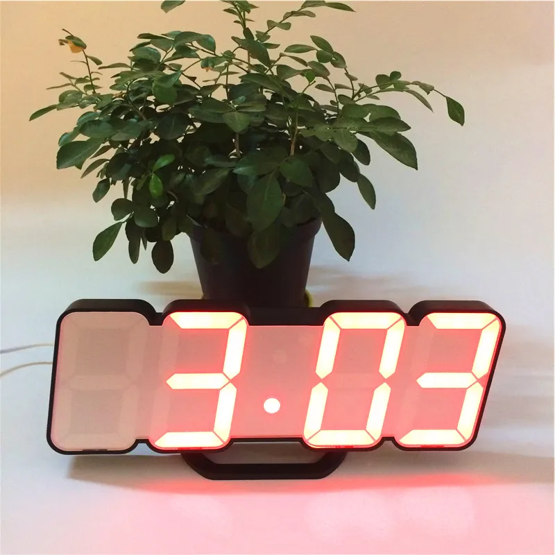 New arrive sound control alarm clocks 7/115 colors LED display temperature calendar digital colorful clock xyzTime-9001-Clock | Дом и сад