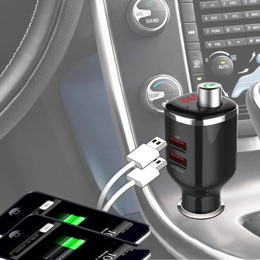 Bluetooth автомобильный комплект fm передатчик радио адаптер Fm модулятор Handsfree Музыка