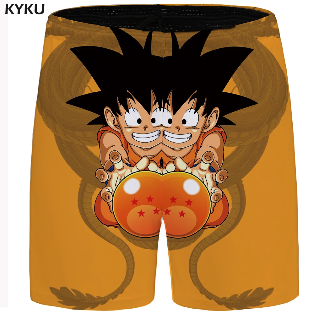 KYKU Dragon Ball короткие мужские забавные повседневные шорты Goku 3d Гавайские пляжные
